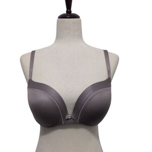Victoria's Secret Lined Demi Bra Mauve Taupe Underwire Padded Size 36D